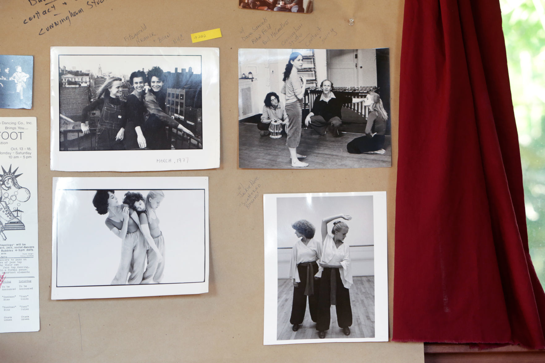 Photos on wall at Primrose Studio